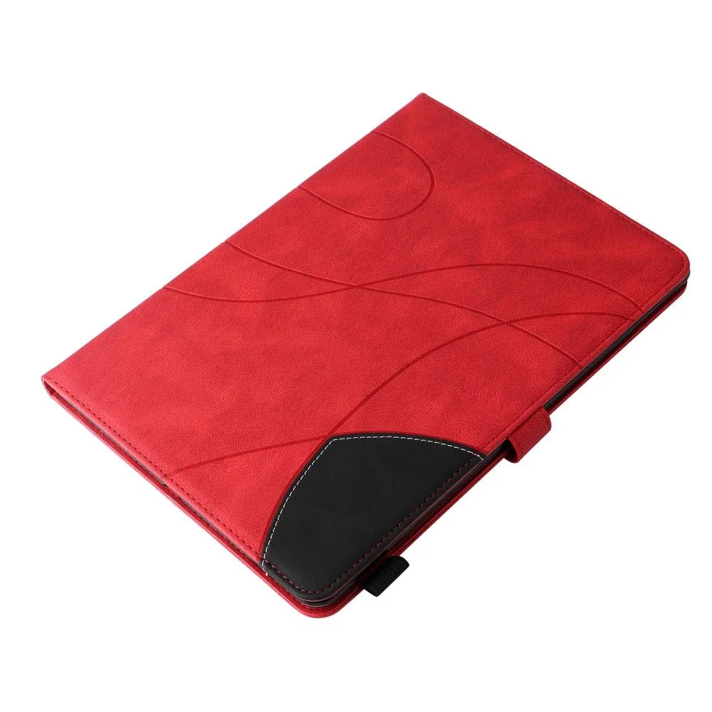 iPad Pro 12.9 (2021) / (2020) / (2018) KT dual color leather flip case - Red