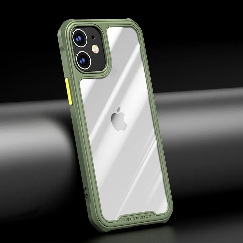 iPhone 12 Durable Shockproof Refraction Fiber Case