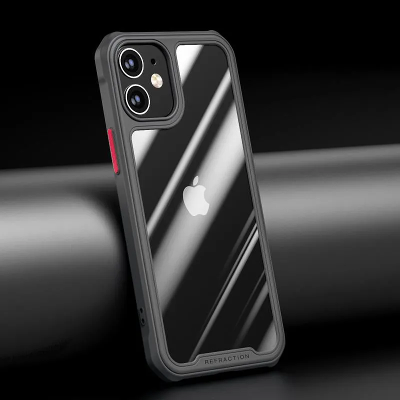 iPhone 12 Durable Shockproof Refraction Fiber Case