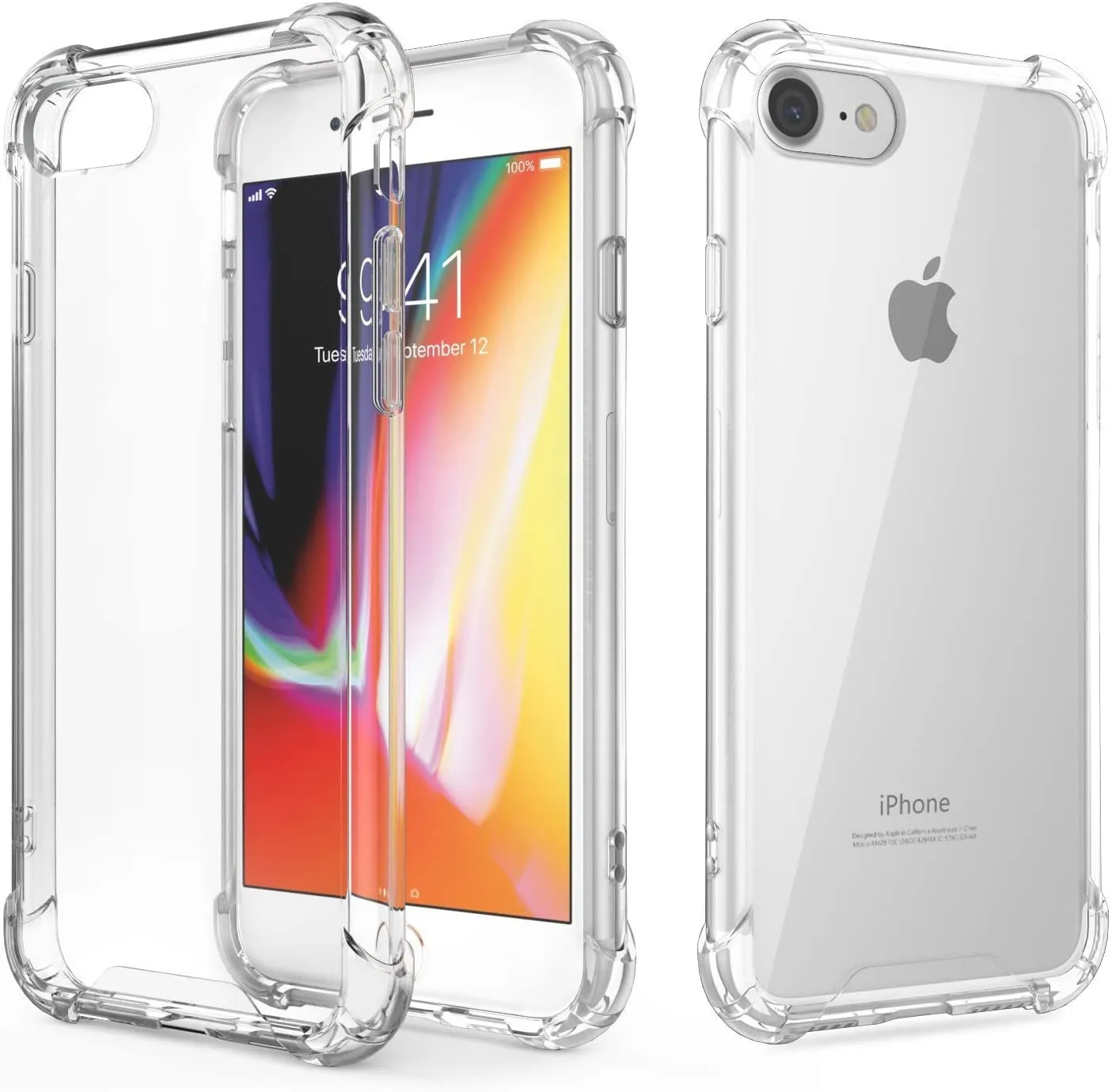 iPhone 13 Gel Anti-Shock Rugged Cover - Clear / Transparent