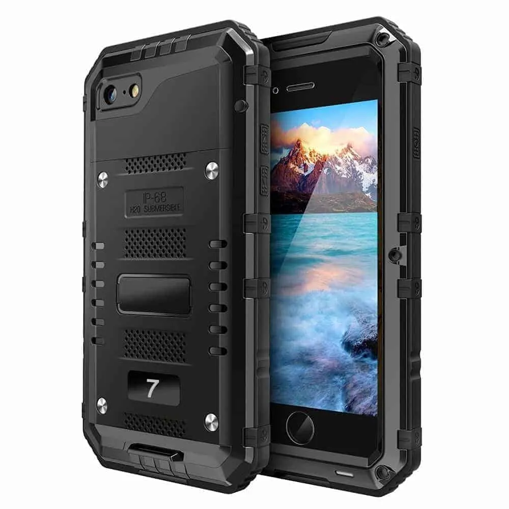 iPhone 7 Plus Cases Black Waterproof Gorilla Case