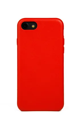 iPhone 7/8 Case, Red Leather