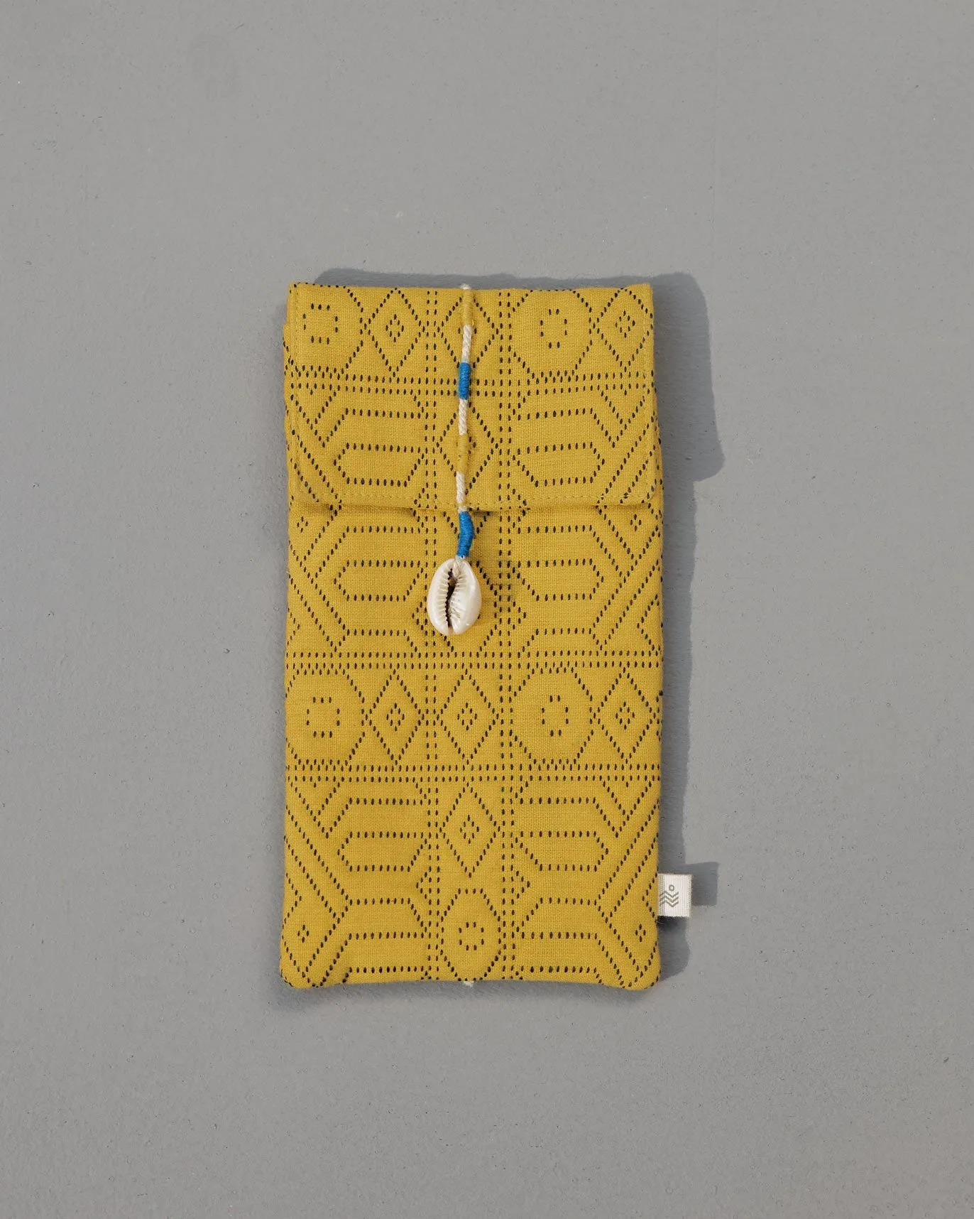 Jacquard Spectacle Case - Yellow