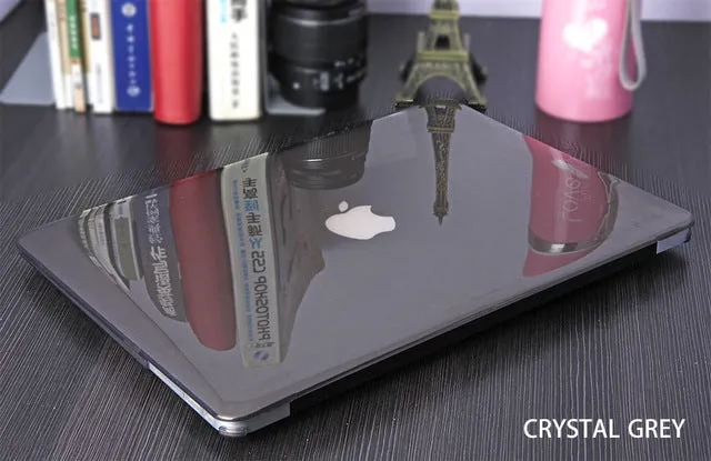 JUNWER Crystal\Matte Transparent Case For Apple Macbook Air Pro Retina 11 12 13 15 For Macbook Air 13 Laptop Case Cover