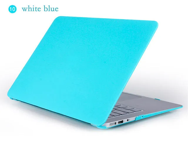 JUNWER Crystal\Matte Transparent Case For Apple Macbook Air Pro Retina 11 12 13 15 For Macbook Air 13 Laptop Case Cover