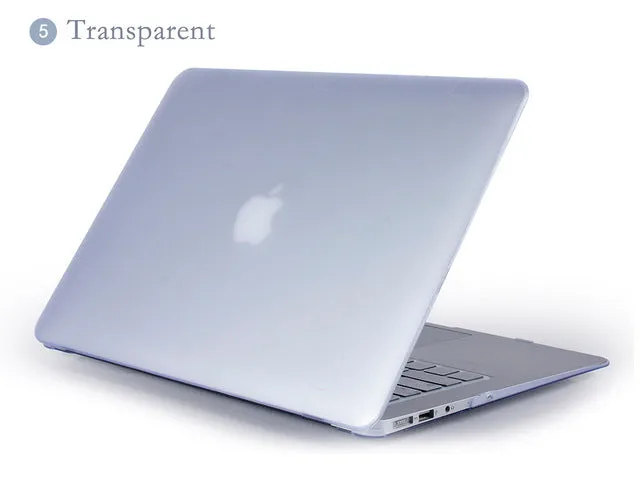 JUNWER Crystal\Matte Transparent Case For Apple Macbook Air Pro Retina 11 12 13 15 For Macbook Air 13 Laptop Case Cover