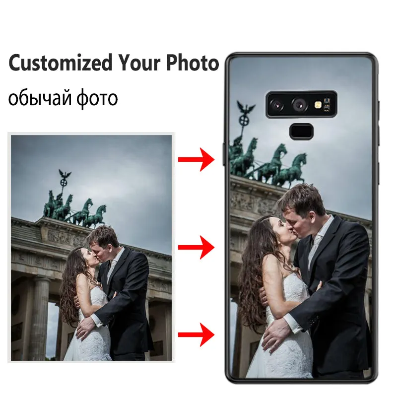 JURCHEN Custom Case For Samsung Galaxy S6 S7 Edge S8 S9 S10 E Note 8 9 A6 A7 A9 A8 J4 J6 J8 Plus 2018 M10 Cover Customized Photo