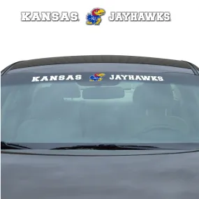 Kansas Jayhawks Sun Stripe Windshield Decal 3.25 in. x 34 in.