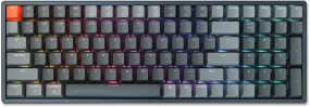 Keychron K4 Wireless Bluetooth/USB Wired Gaming Mechanical Keyboard, Compact 100 Keys RGB LED Backlit Gateron N-Key Rollover, Aluminum Frame for Mac Windows, Version 2 (Brown Switch) (K4C3)