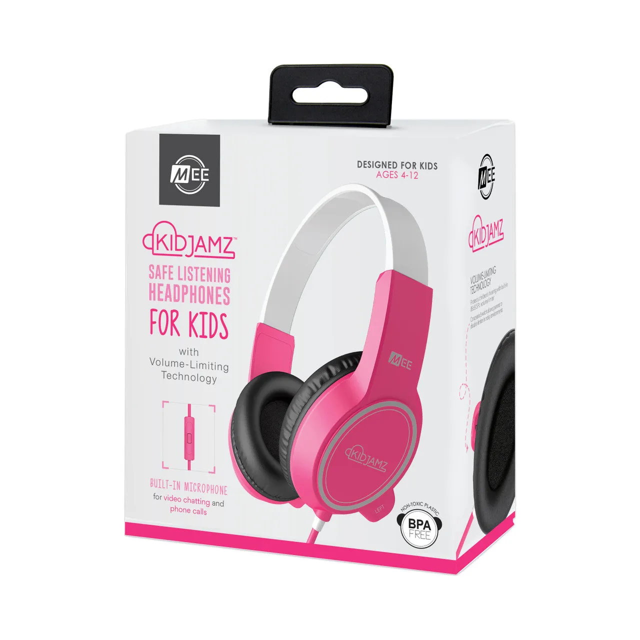 KidJamz KJ35 Safe Listening Headphones for Kids with Inline Microphone [3.5mm Plug]