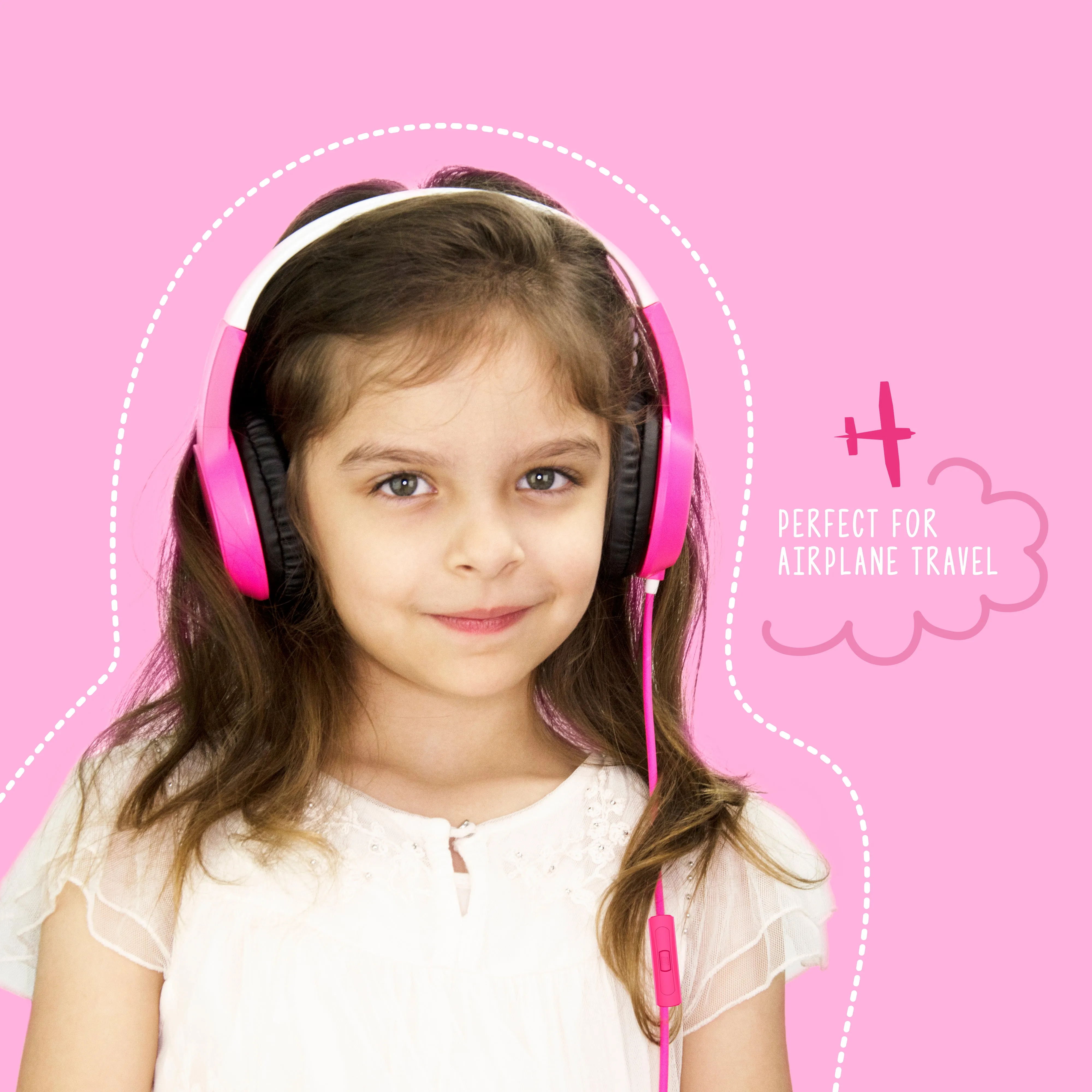 KidJamz KJ35 Safe Listening Headphones for Kids with Inline Microphone [3.5mm Plug]