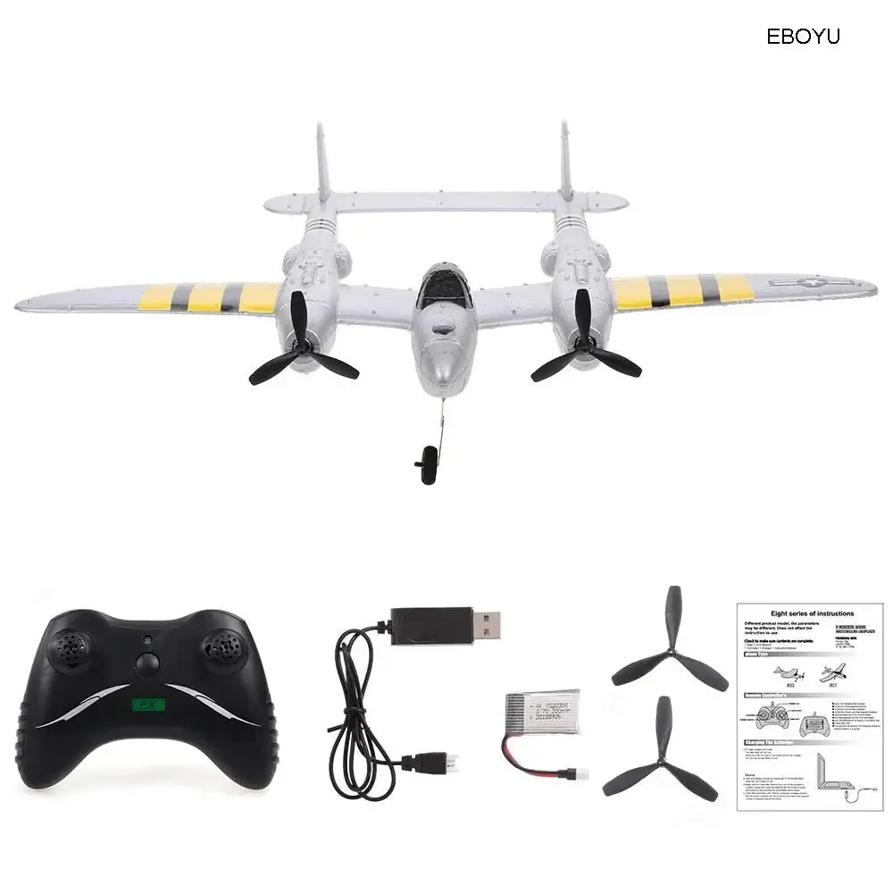 Kids FX-816 P38 RC Airplane 2.4GHz RC Plane Toy