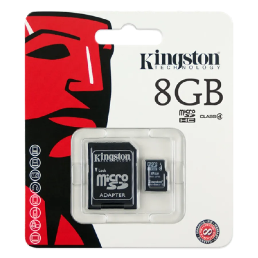 Kingston Micro SD Memory Cards plus free adaptor