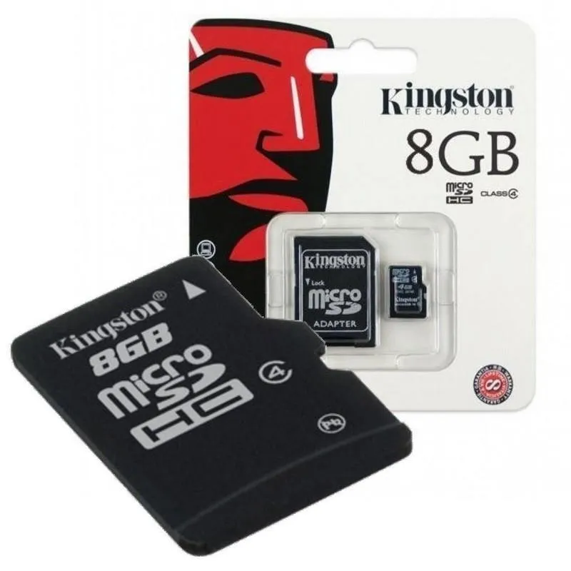 Kingston Micro SD Memory Cards plus free adaptor