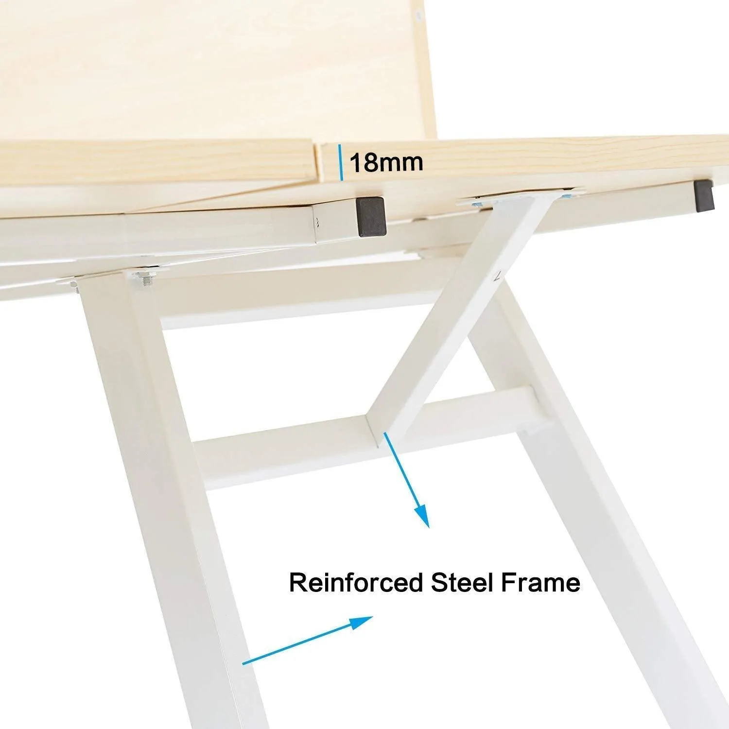 L Shaped Desk, 67"x 59" Corner Computer Desk PC Laptop Study Writing Table Workstation Gaming Table