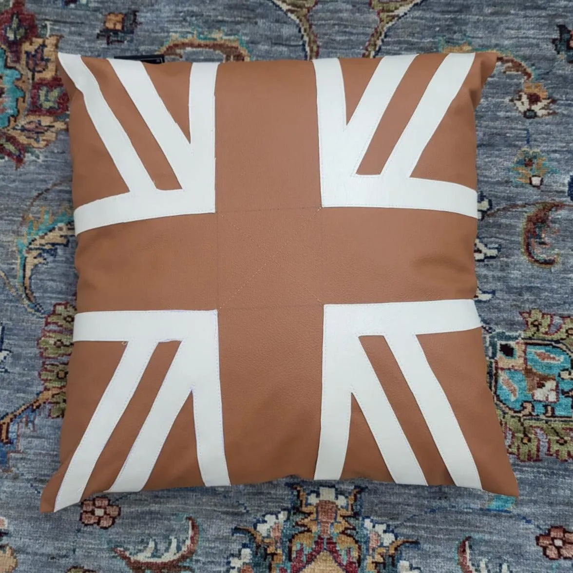 Leather Cushion (Union Jack)