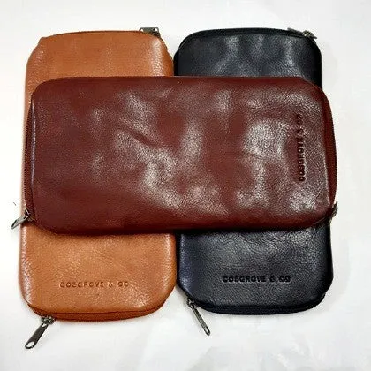 LEATHER DOUBLE GLASSES CASE