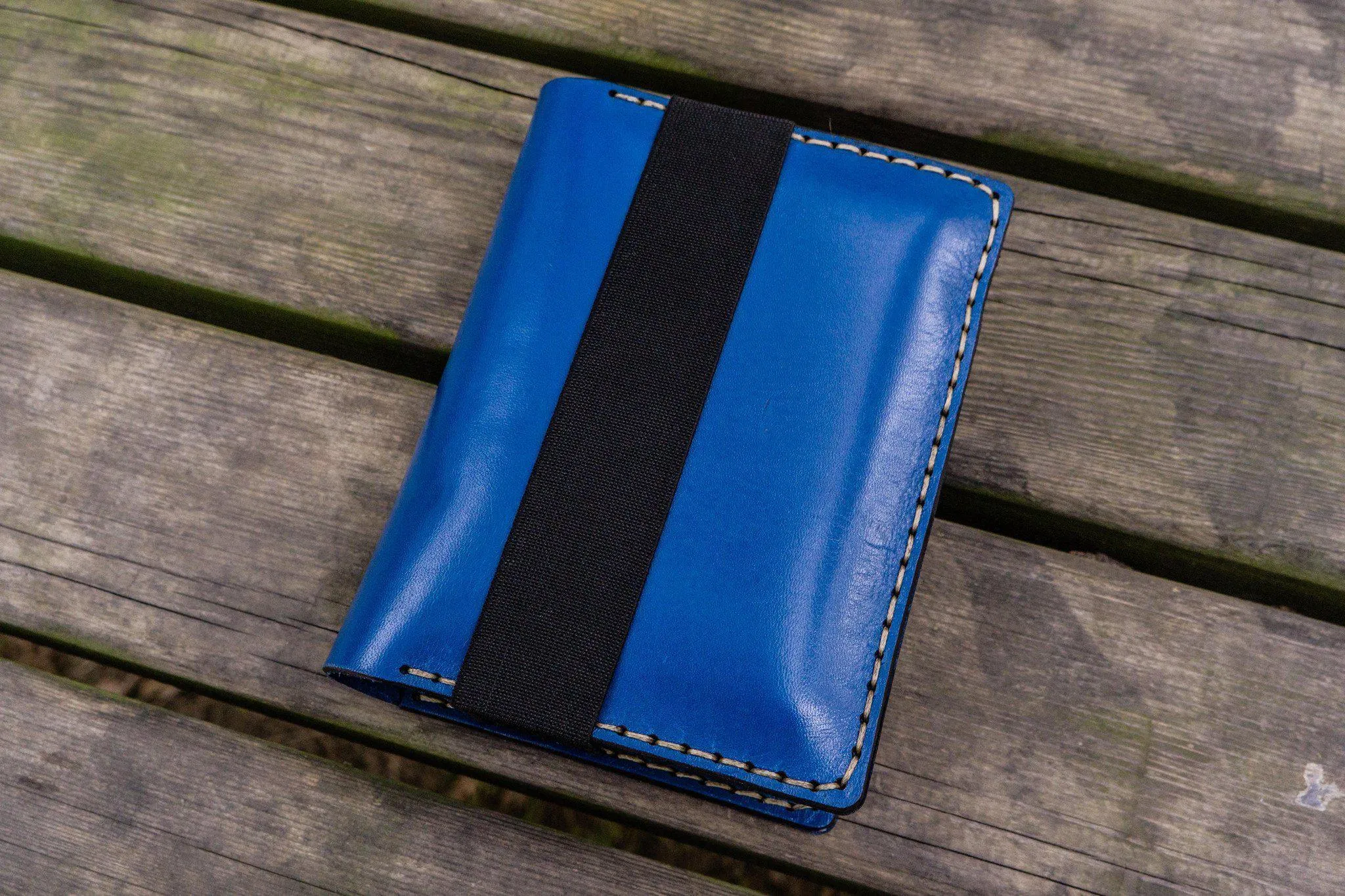 Leather Hobonichi Techo (A6) Planner Cover - Blue