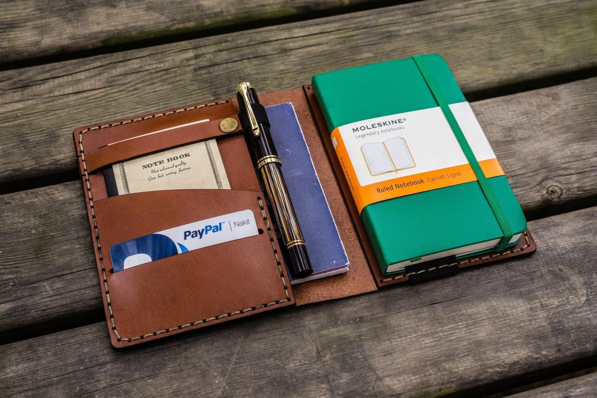 Leather Hobonichi Techo (A6) Planner Cover - Brown