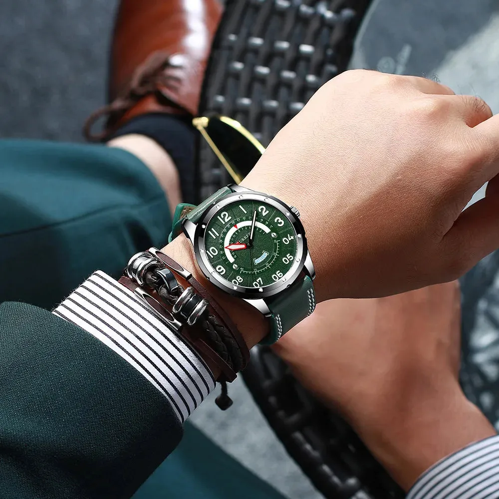 Leather Strap Men Waterproof Watches