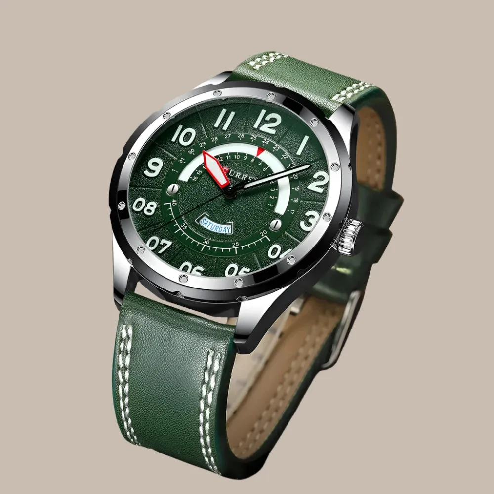 Leather Strap Men Waterproof Watches