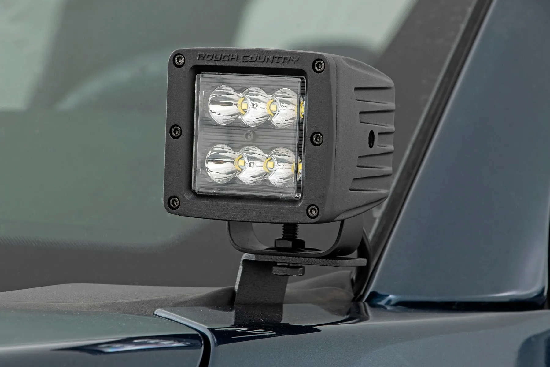 LED Light | Ditch Mount | 2" Black Pair | Spot | Ford F-150 /F-150 Lightning | 2015-2022