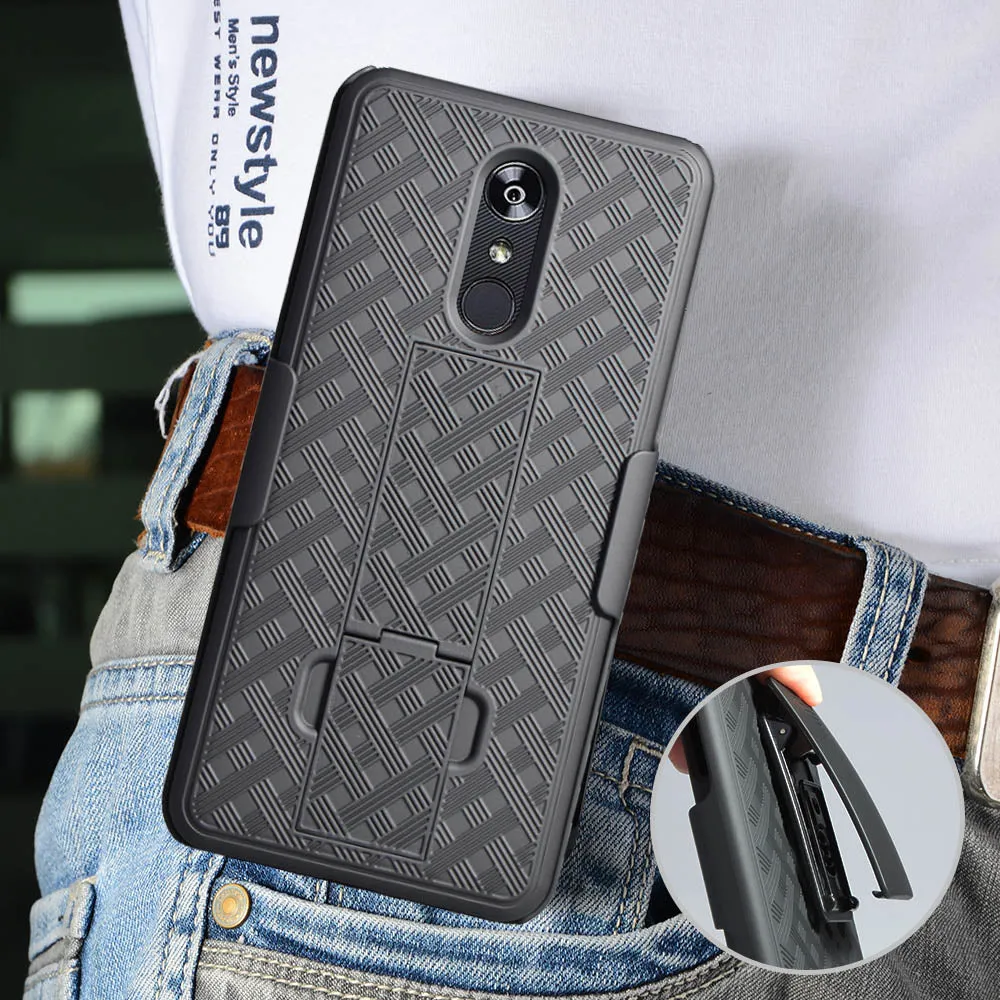 LG Stylo 5 Case, Stylo 5 Case, Rugged Slim Rotating Swivel Lock Holster Shell Combo Case for Stylo 5