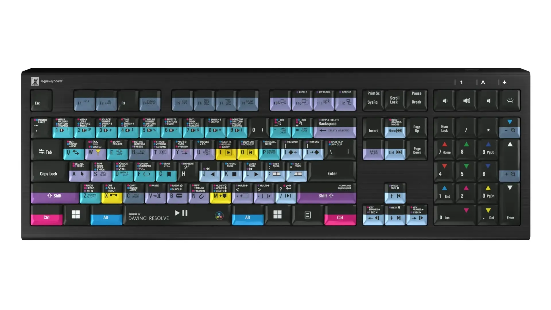 LogicKeyboard Davinci Resolve 18 PC Astra 2 US LKB-RESB-A2PC-US