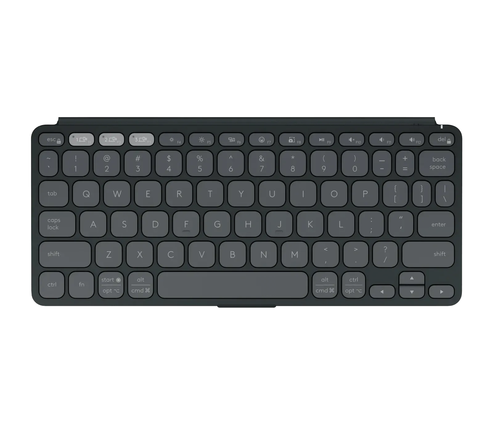 Logitech Keys-to-Go 2 Portable Bluetooth Keyboard for Tablet with Built-in Cover, Slim and Compact Wireless Keyboard for Windows, Android, Linux, iPad, iPhone, Mac, Apple TV