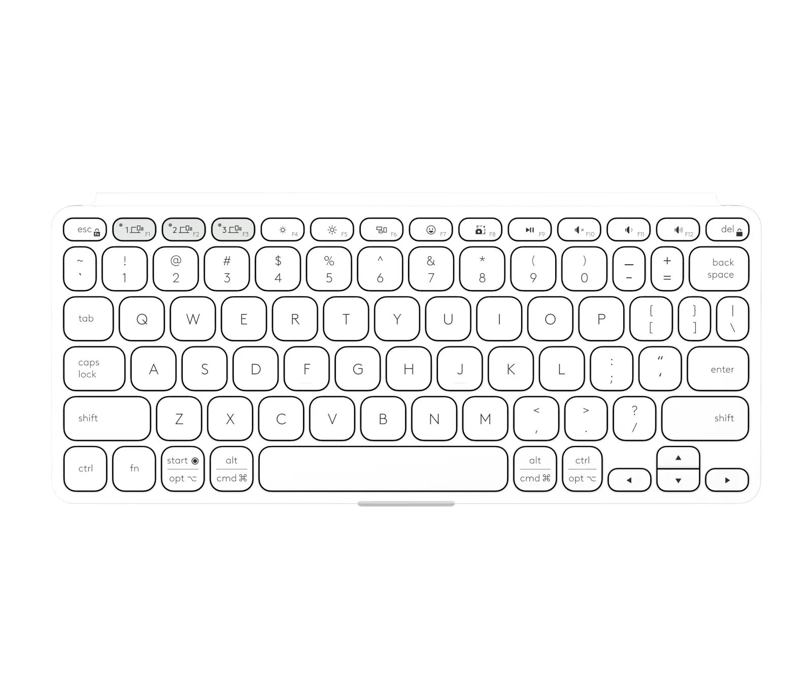 Logitech Keys-to-Go 2 Portable Bluetooth Keyboard for Tablet with Built-in Cover, Slim and Compact Wireless Keyboard for Windows, Android, Linux, iPad, iPhone, Mac, Apple TV