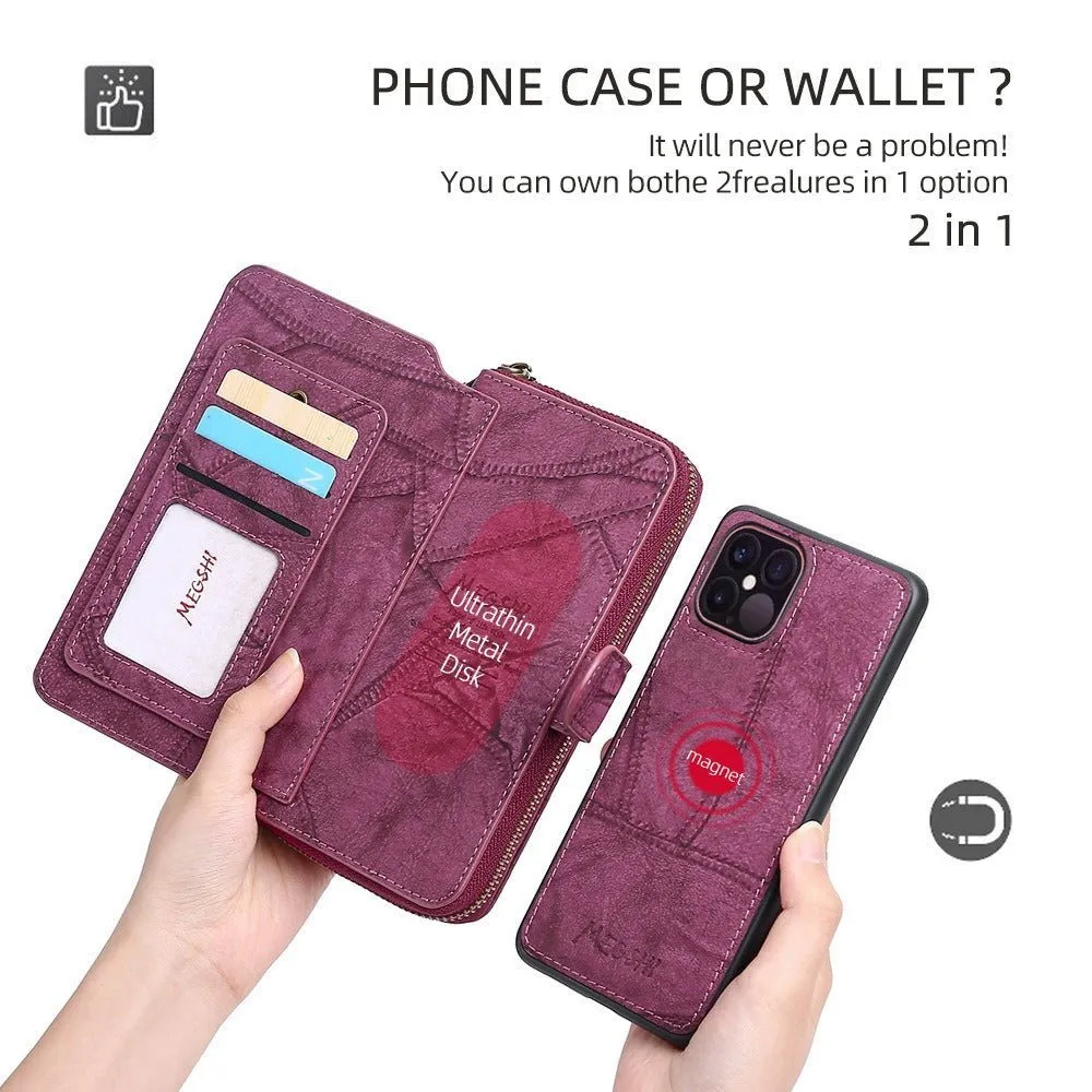 Luxy Moon iPhone 11 Case Wallet PU Leather Multifunction Handbag Phone Case