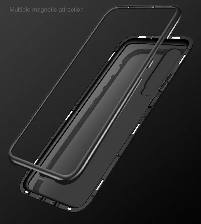 Magnetic Adsorption Metal Case For Huawei P30 Lite P20 Mate 10 20 Pro X Honor 10 8X Play Nova 4 4e 3 3i View 20 10 Magnet Case