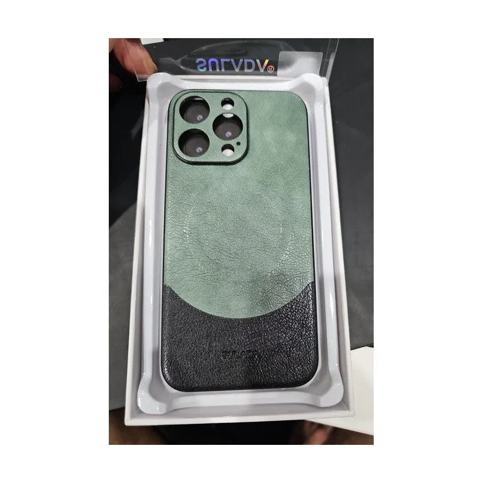 MagSafe Magnetic Leather Back Case for iPhone 14 Pro - Green