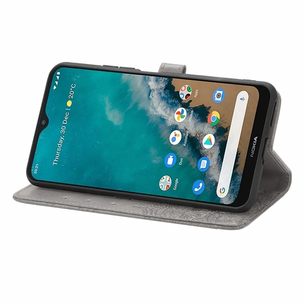 Mandala Nokia G50 Flip case - Grey