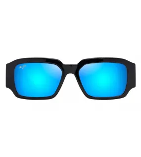 Maui Jim Unisex Blue Rectangular Sunglasses