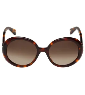 MaxMara Women Brown Round Sunglasses