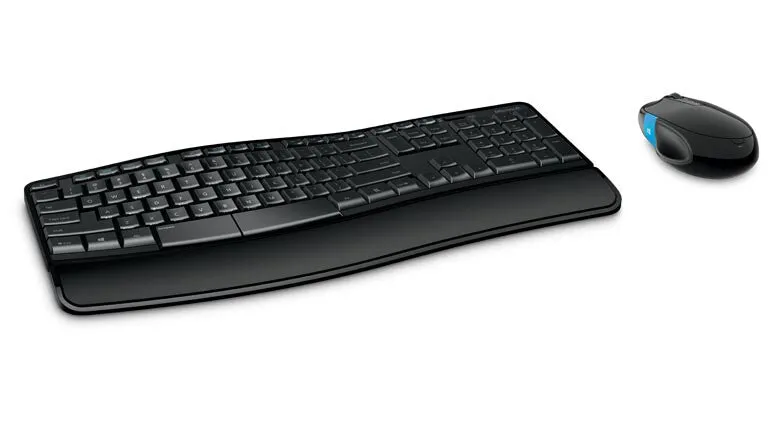 Microsoft Sculpt Comfort Desktop keyboard Mouse included Office RF Wireless QWERTY English Black