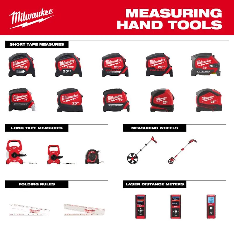 Milwaukee 3.6 in. L X 2.33 in. W Tape Measure 1 pk