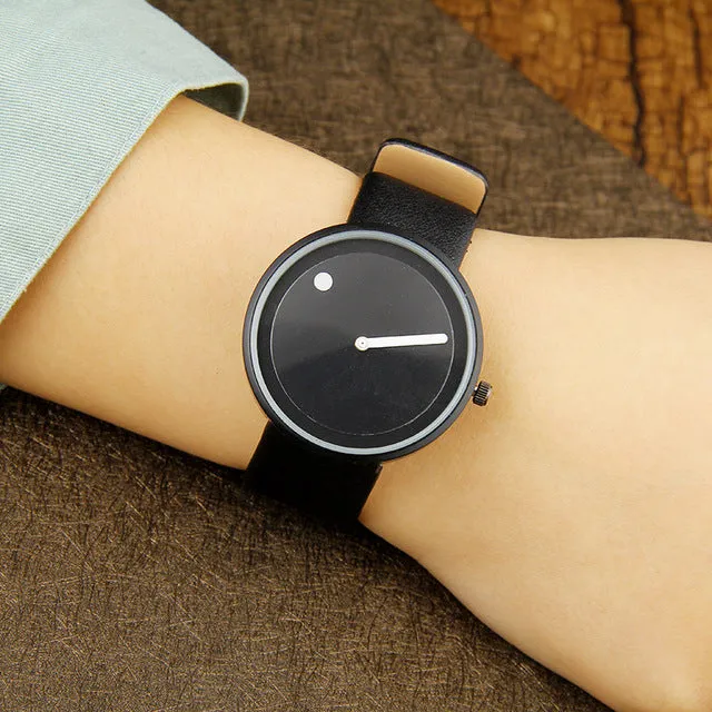 Minimalist Dot and Line Stylish Quartz Watch