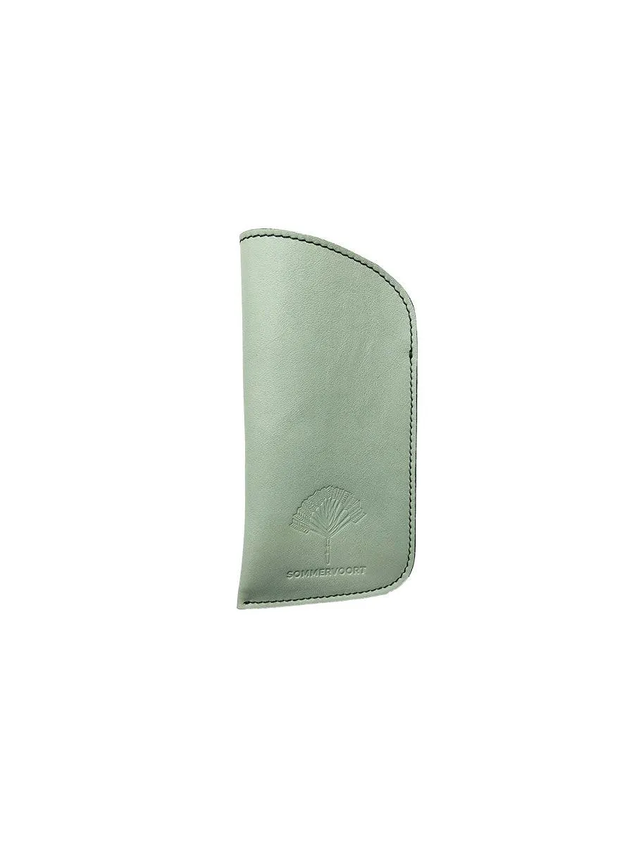 Mint classic leather glasses case