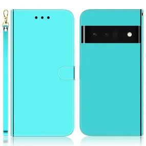 Mirror Google Pixel 6 flip case - Cyan