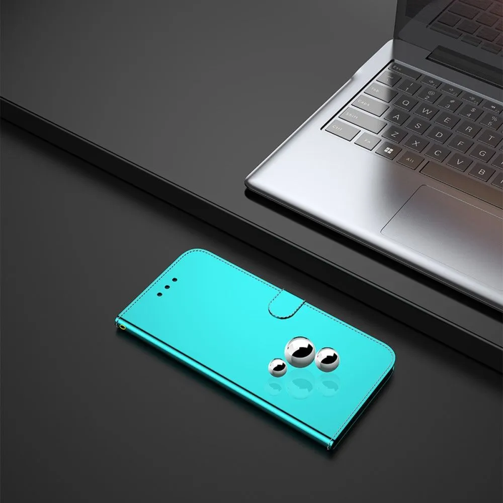 Mirror Google Pixel 6 flip case - Cyan