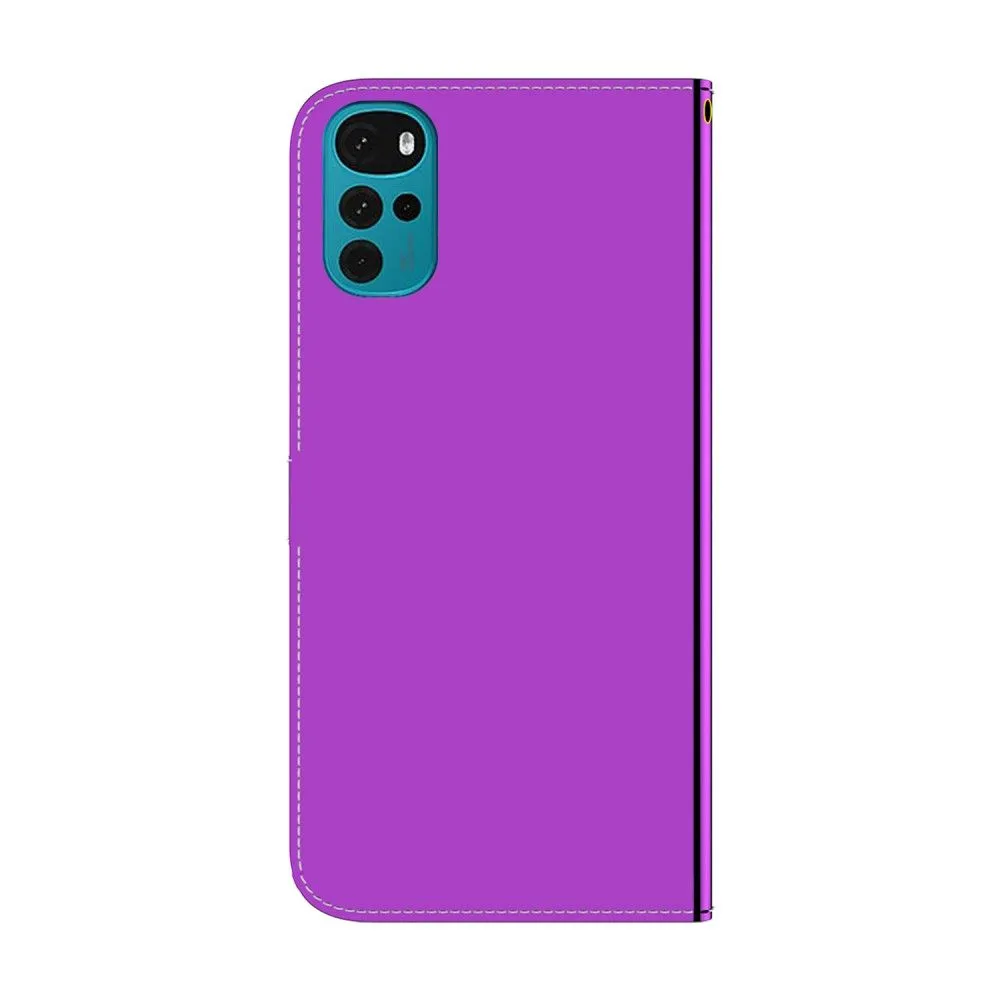 Mirror Motorola Motor G22 flip case - Purple