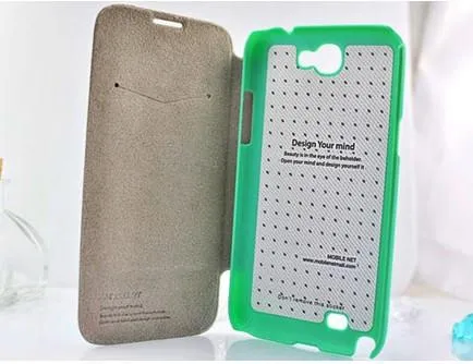 Mobile Flip Case With Card Slot For iPhone 5 or Samsung Note 2