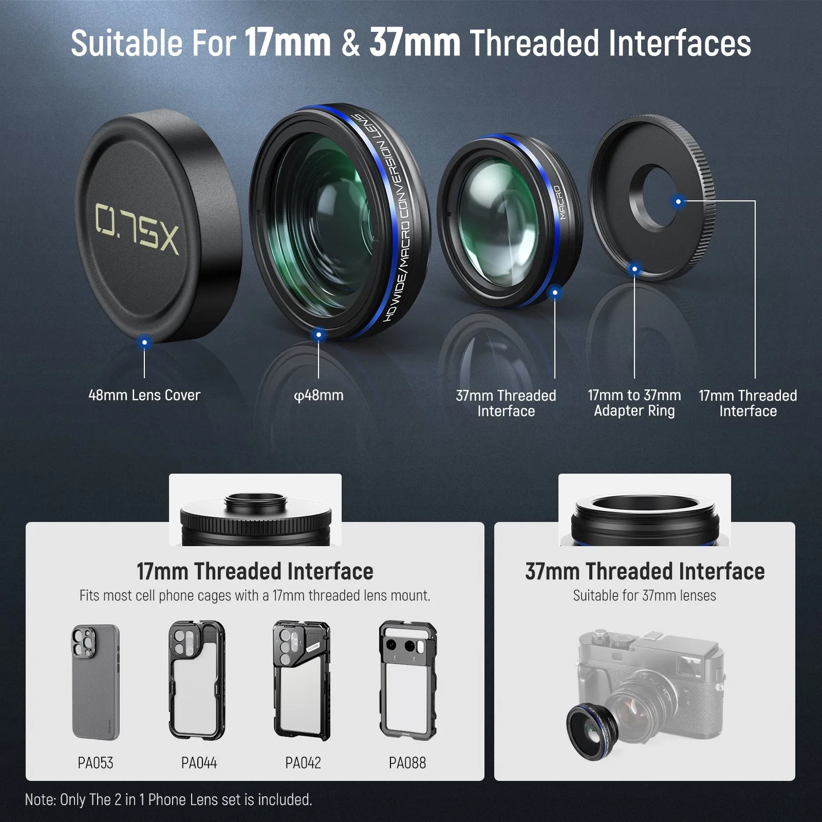 NEEWER LS-60 2 in 1 Smartphone Lens Kit