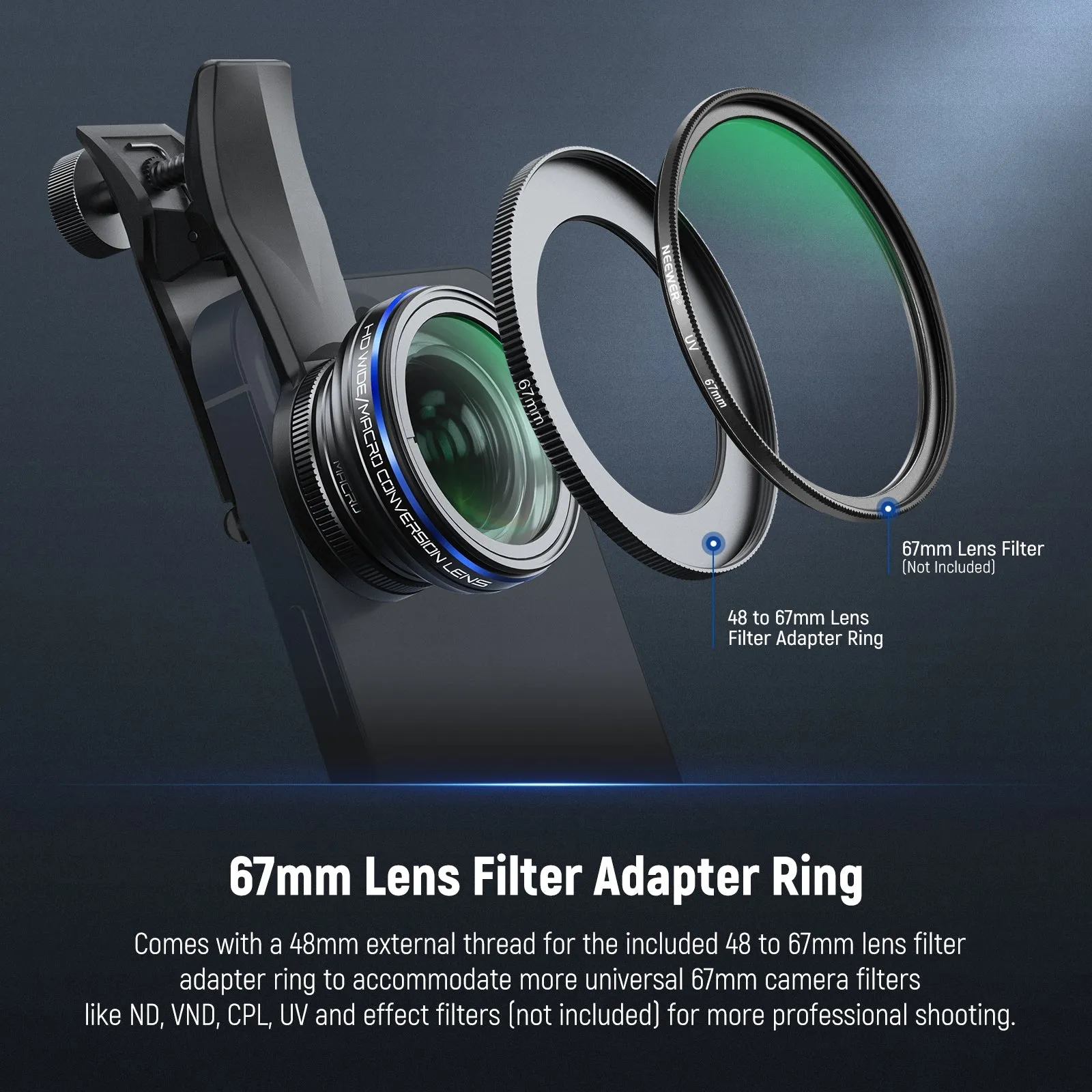 NEEWER LS-60 2 in 1 Smartphone Lens Kit