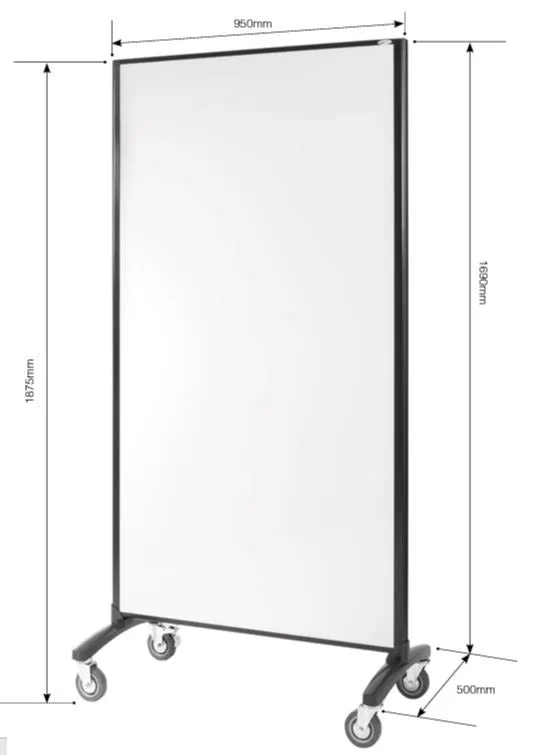 Nufurn Communicate Mobile Whiteboard Partition