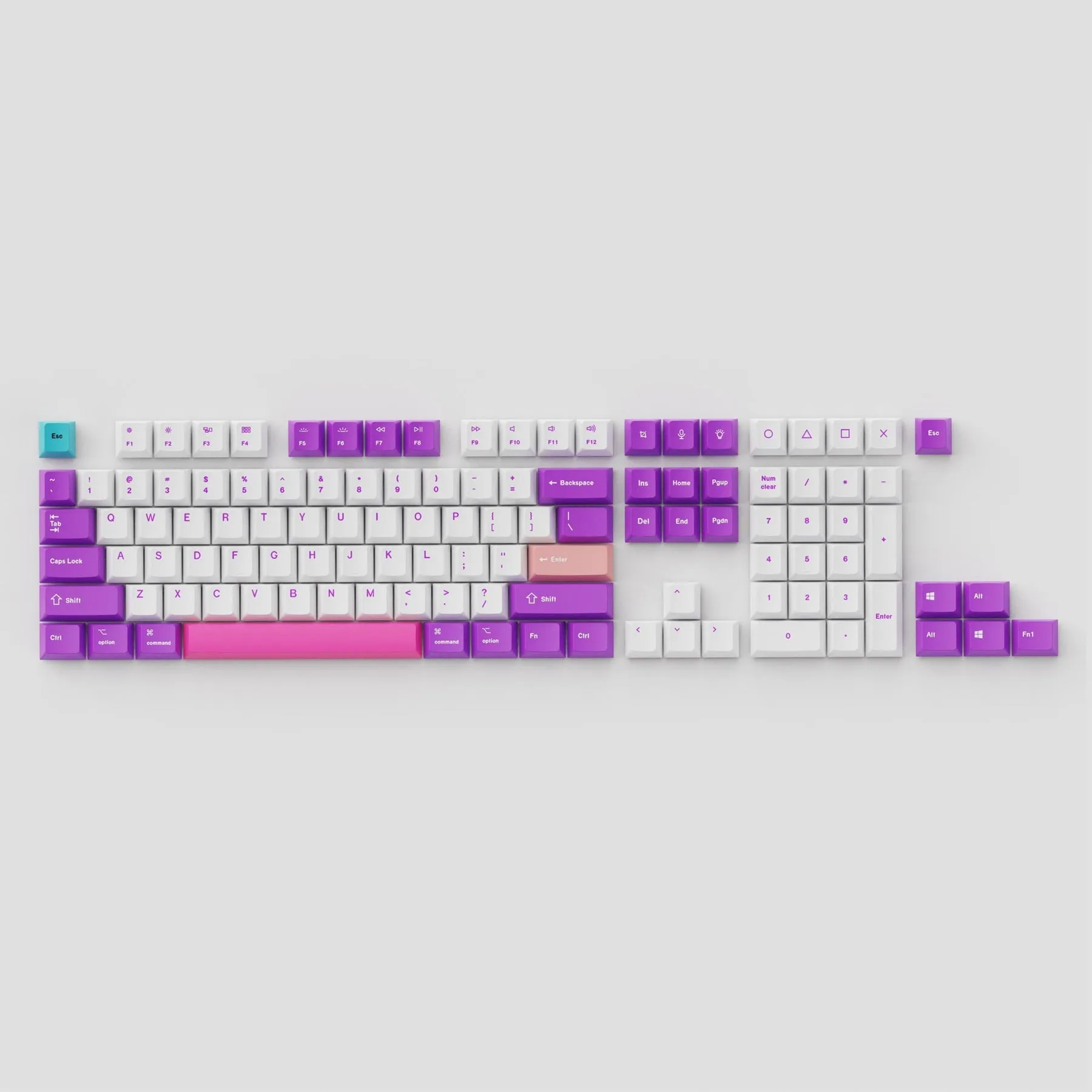 OEM Dye-Sub PBT Keycap Set - Unicorn