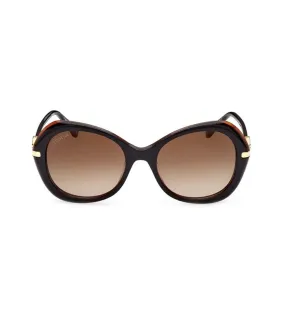 Omega Women's Grad Brown Butterfly Sunglasses