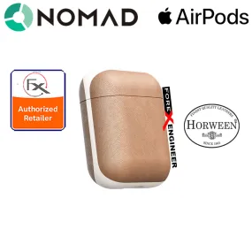 [ONLINE EXCLUSIVE] Nomad Rugged Case for AirPods - Genuine Premium Horween Leather from USA - Natural